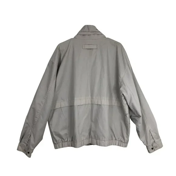 Vintage KnightsBridge  Bomber Jacket Lightweight Beige Mens L/G Casual - Picture 10 of 16